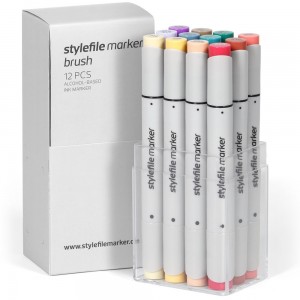 Stylefile Marker Brush Set 12-C