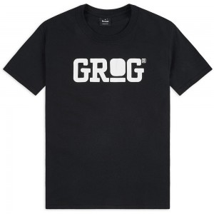 Grog T-shirt Classic Logo noir-blanc