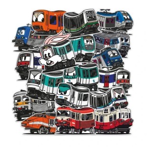 Vandals On Holidays - Set stickers France