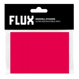 FLUX 50 stickers Eggshell Magenta