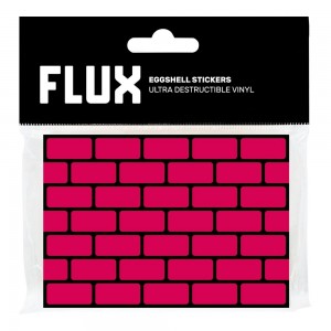 FLUX 50 stickers Eggshell Briques Magenta
