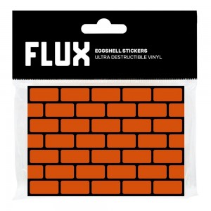 FLUX 50 stickers Eggshell Briques Orange