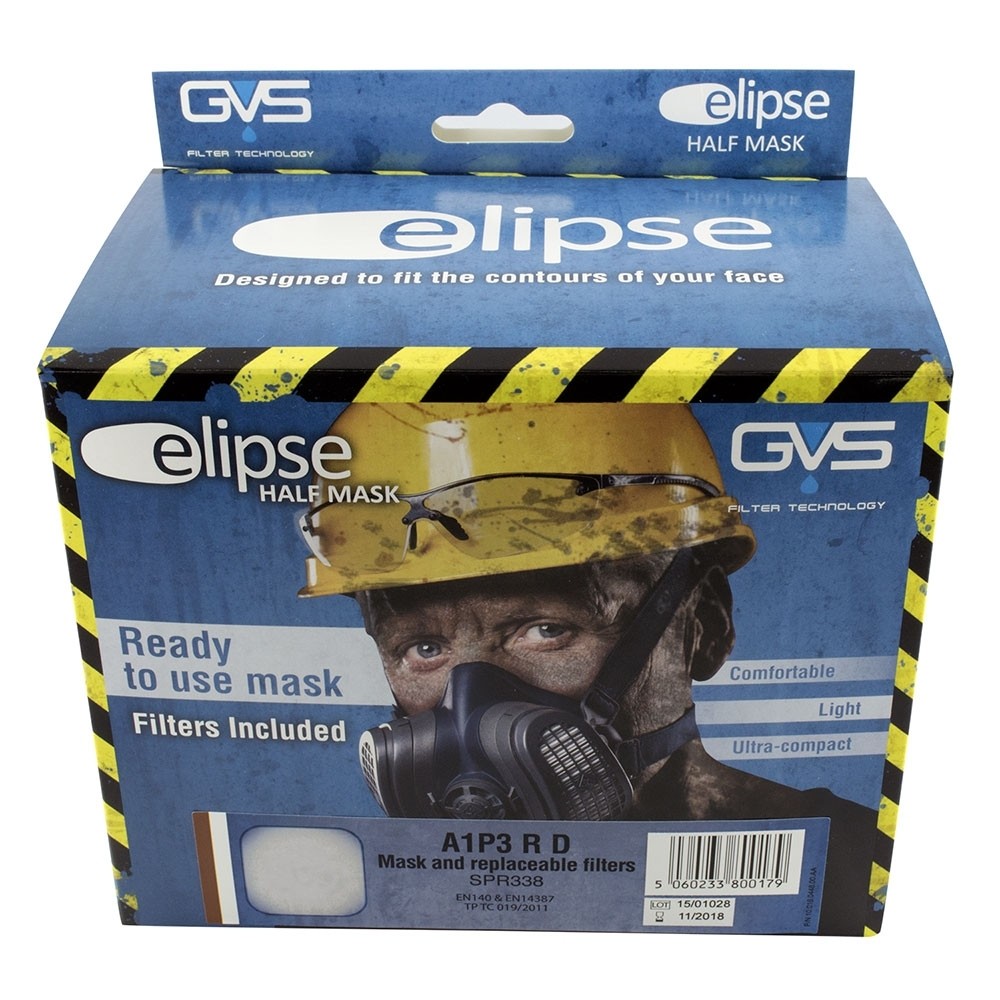 Demi masque Elipse P3 à filtres intégrés - SafetyGas