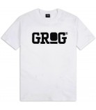 Grog T-shirt Classic Logo blanc-noir